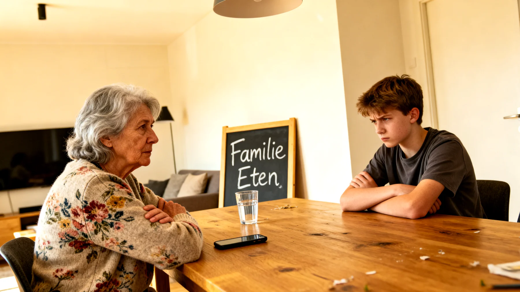 Generatieconflicten tussen oma en adolescente kleinkinderen"